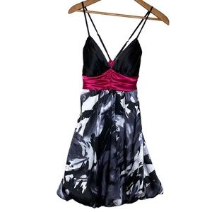 Y2K Rom-Com Core B.Smart Semi-Formal Balloon Hem Dress Size 5/6